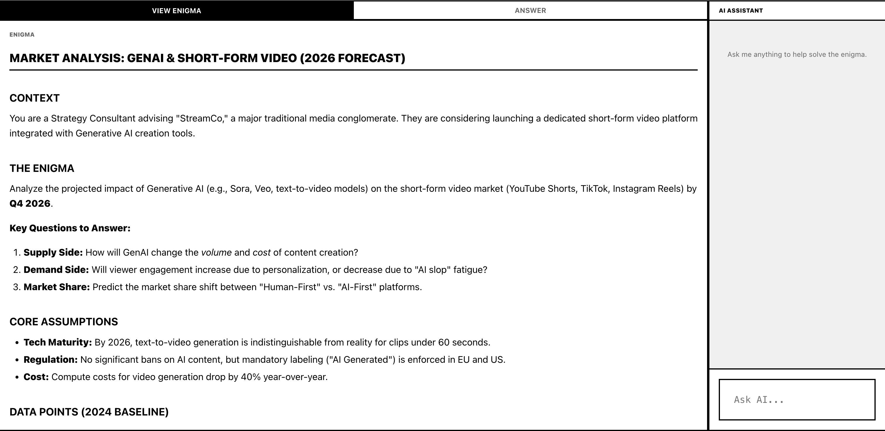 Enigmatch Candidate Interface